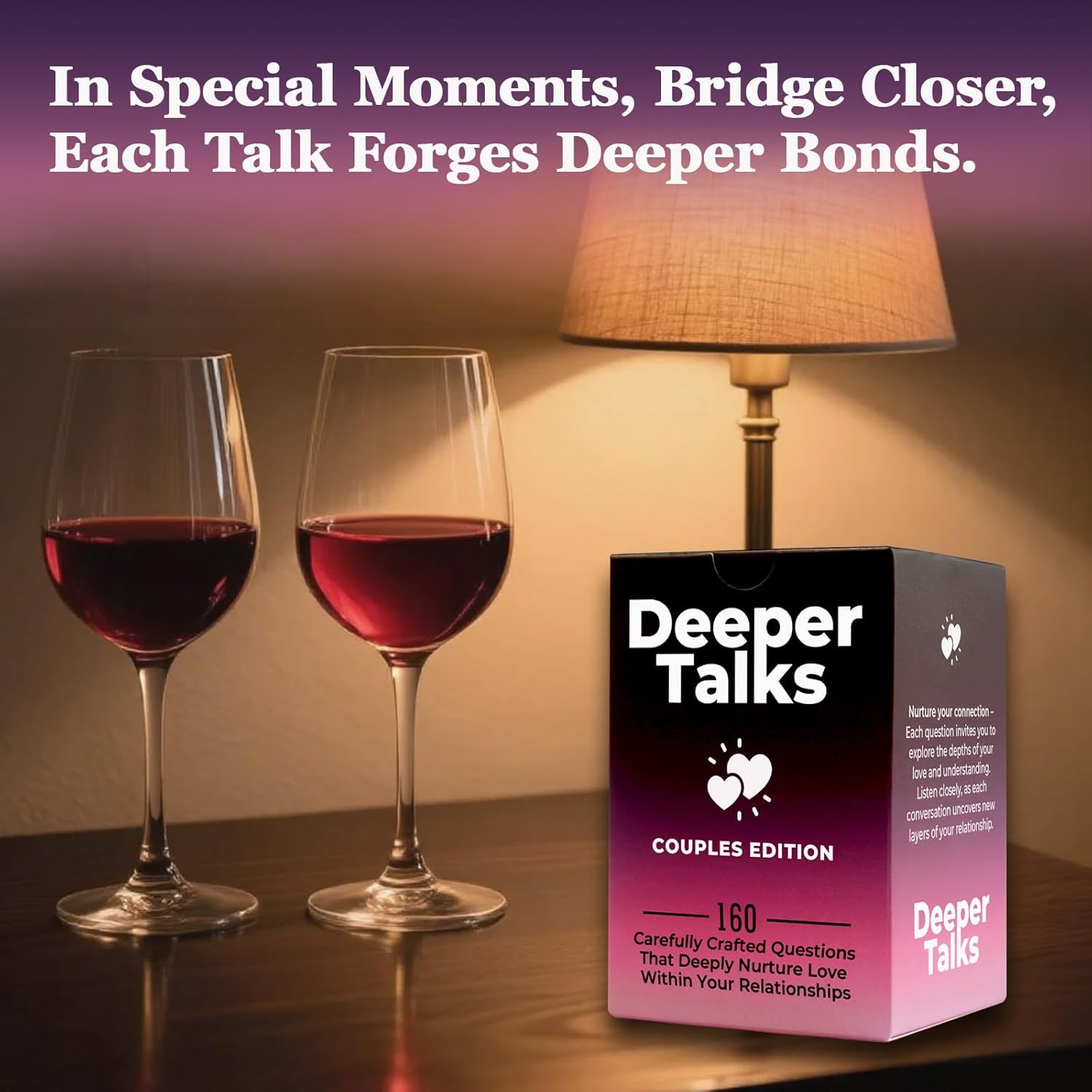 Couples Games - 160 Game Cards for Couples to Build Deeper Connection, Relationship Conversation Starters for Date Night Game, Romantic Gift for Him or Her, Anniversary Wedding Gift
