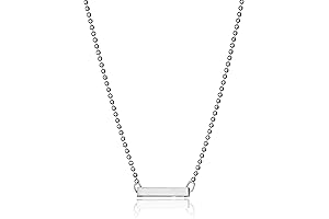 ALEX WOO Little Elements Sterling Slide Bar Pendant Necklaces