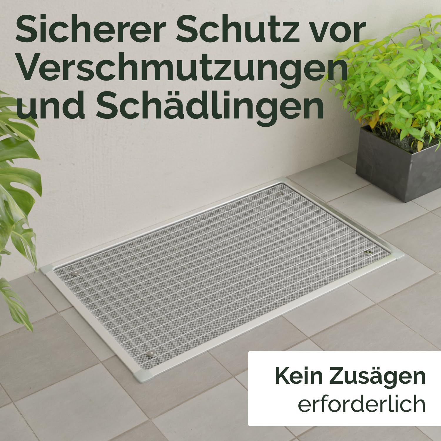 Nematek Lichtschachtabdeckung Tele - Kellerschachtabdeckung mit Teleskoprahmen in 60 x 120 cm - Lichtschachtabdeckung Edelstahl - Lichtschachtabdeckung ohne Sägen