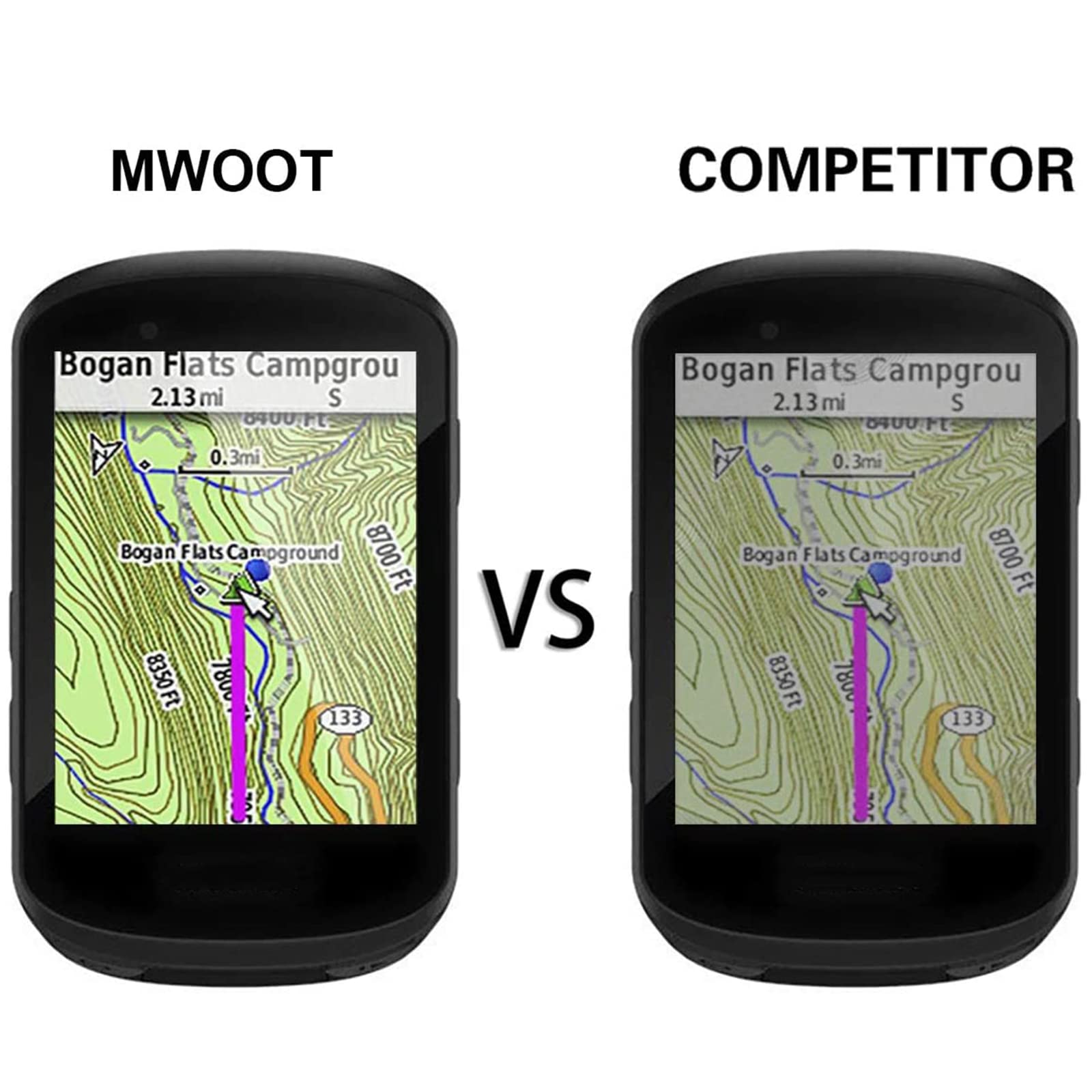 3 Pièces BROTECT AirGlass Protection D'écran En Verre Pour Garmin Edge 800 3804400