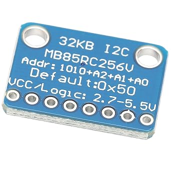 MB85RC256V FRAM Breakout Board, Memory IC Development Tools with I2C Interface, 32KB Non - Volatile Ferroelectric RAM Module for Low - Power Data Logging, 2.7-5.5V