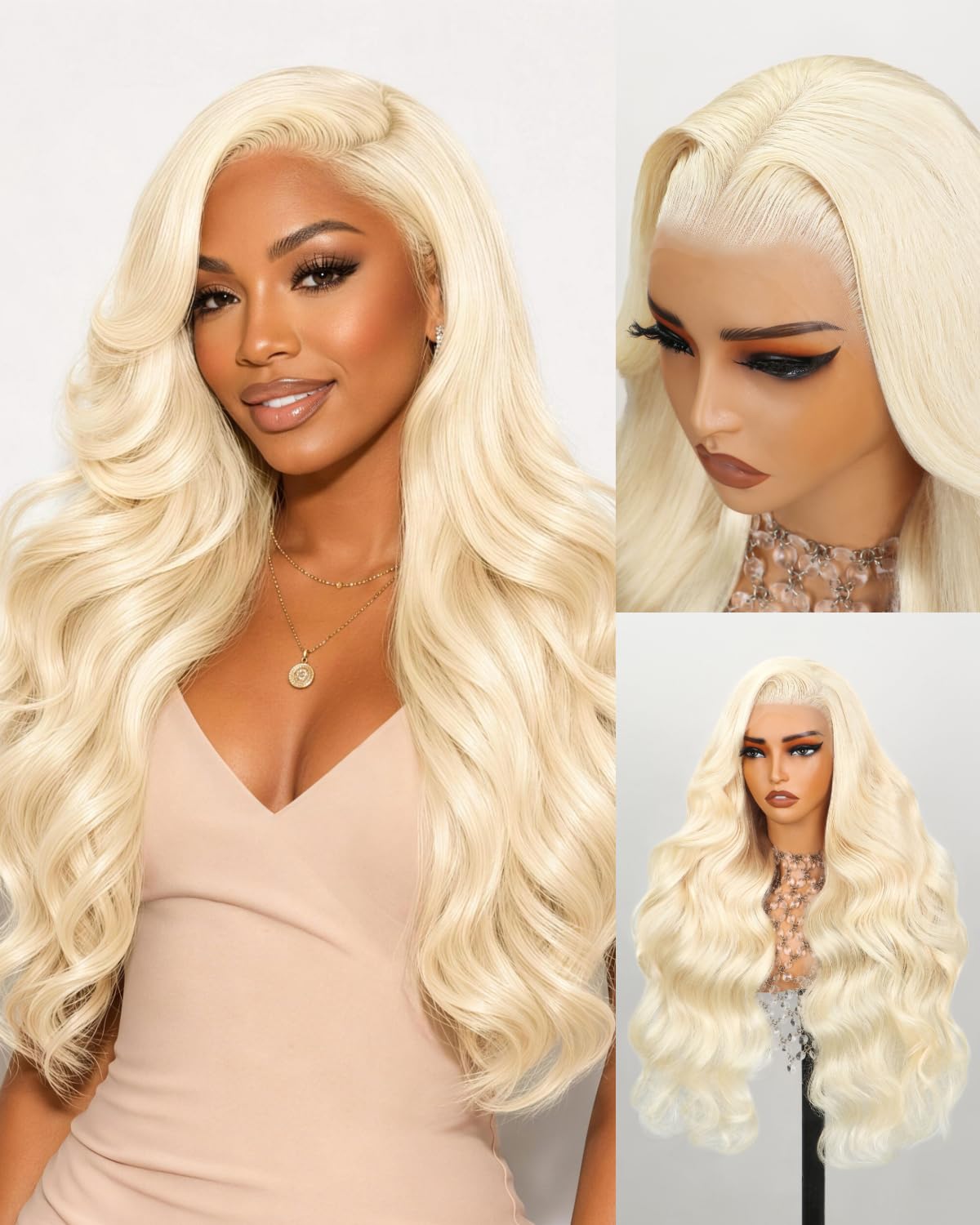 Arabella 613 Lace Front Wig Human Hair 13x4 Blonde Wig Human Hair 22inch 613 Blonde 134 BW 22 Inch