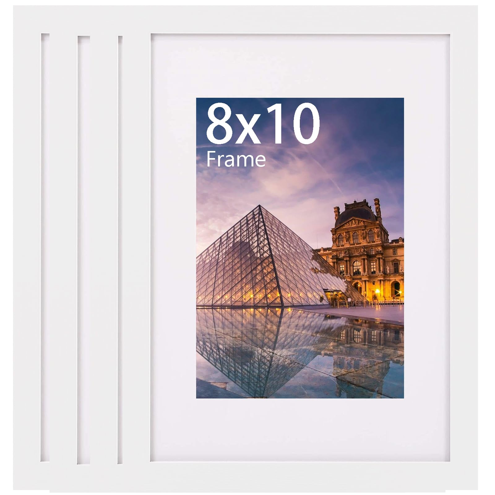 MEGAROOM 8 x 10 Wood Picture Frame Set of 4, Photo Frame for 20 x 25 cm (8 x 10 inch) Print