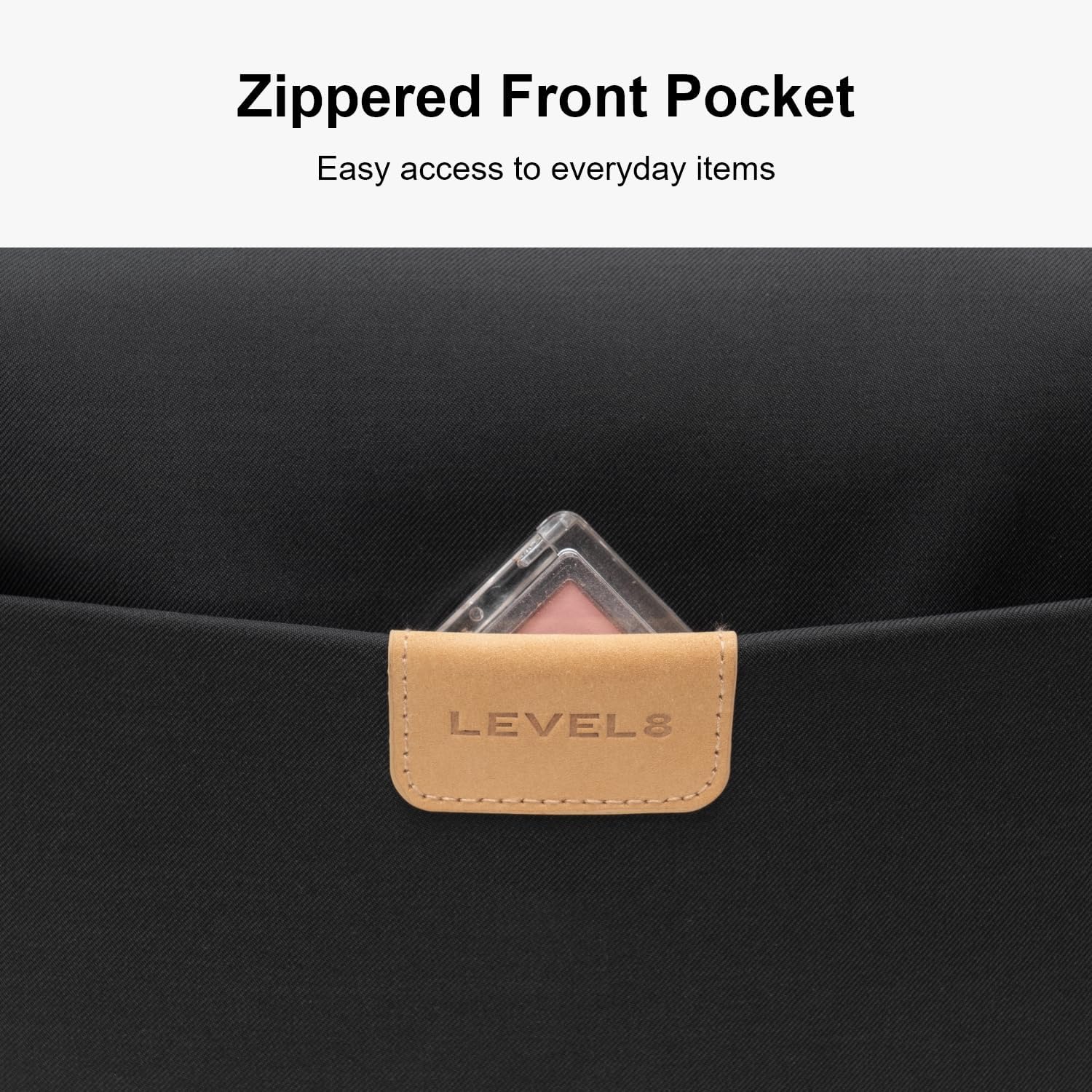 LEVEL8 Travel Toiletry Bag for Women Men, Travel Organizer Water Repellent, Makeup Organizer with Hang Hook for Travel Accessories, Large/Black - Image 8