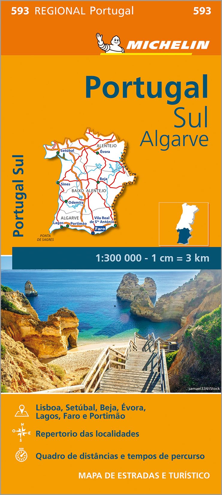 Portugal Sud - Algrave - Michelin Regional Map 593: Map