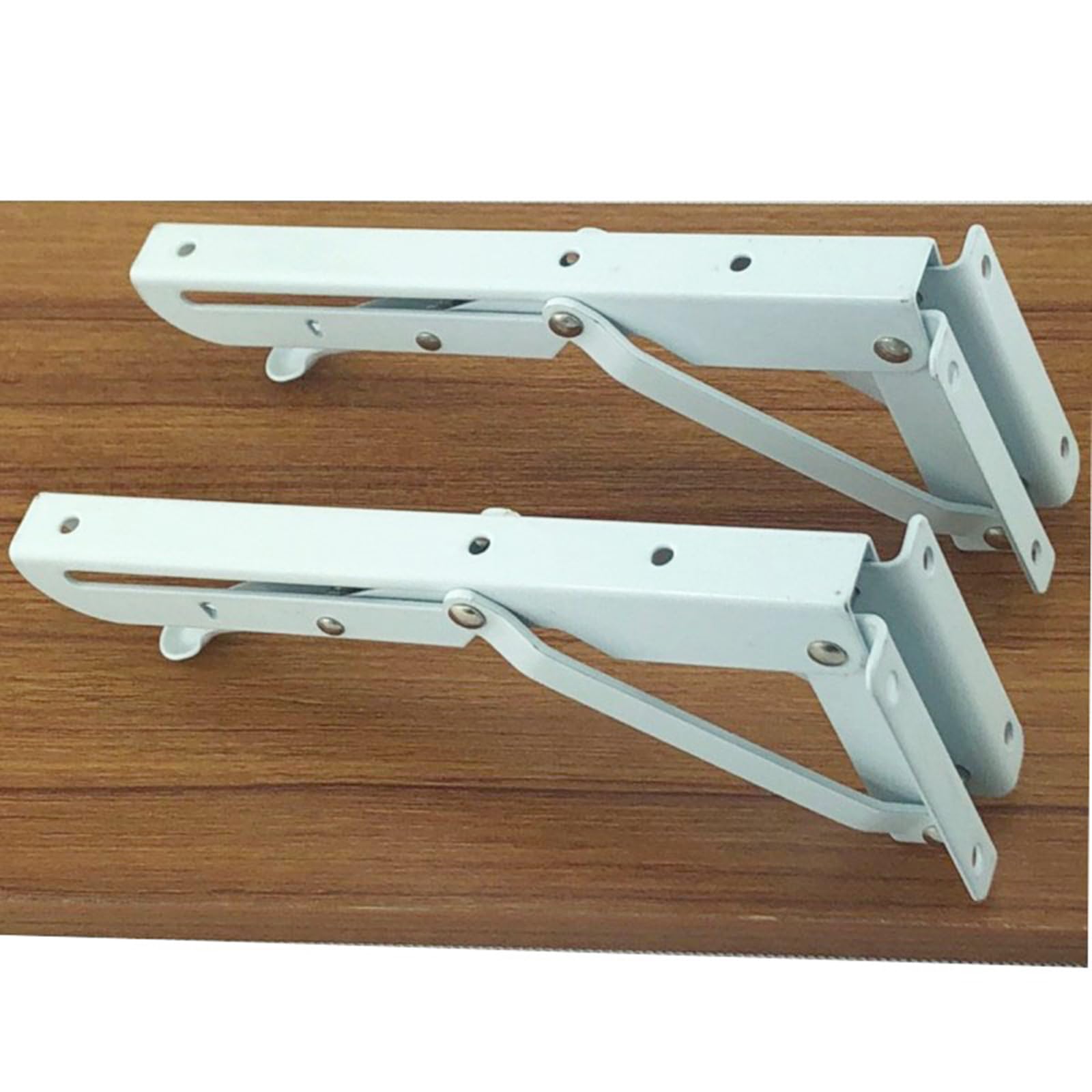 Confezida 2 Staffe per Mensole Resistenti, Staffe per Mensole Pieghevoli a Triangolo, Staffe per Mensole Galleggianti Montate a Parete per Supporto Fai da Te per Piano Di Lavoro, Salvaspazio,