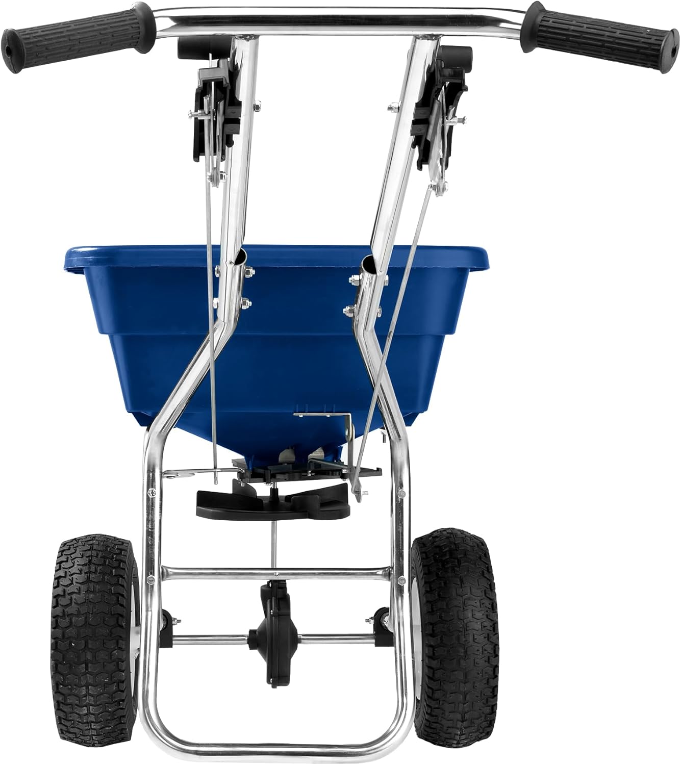 Charles Walters Equipment CW3000S Prospred Professional Broadcast Spreader, 80lb Capacity with Stainless-Steel Frame for Spreading Grass Seed, Fertilizer, and Ice Melt on Lawns, Parking Lots and More