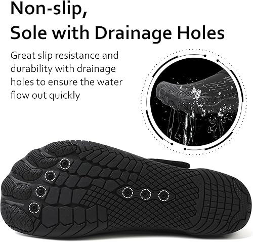 Miniatura 7 de Zapatos de Agua para Hombres y Mujeres de Secado Rápido Descalzos para Natación Playa Piscina Zapatos Acuáticos Calcetines de Yoga Acuáticos para
