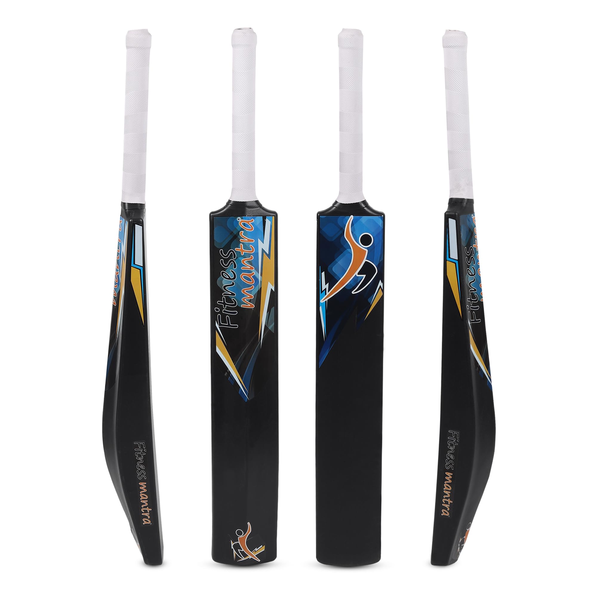 Fitness Mantra® Heavy Plastic Tennis Cricket Bat for Men, Women & Children | Lightweight| Full Size| 34" X 4.5"| Hard Plastic Bat| 1 Piece|