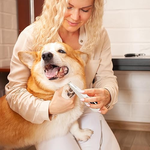 Miniatura 6 de 2025 recortadora de patas de 2 modos para perros y gatos, recortadora eléctrica silenciosa para perros y gatos, cortadora recargable con luz LED, 2