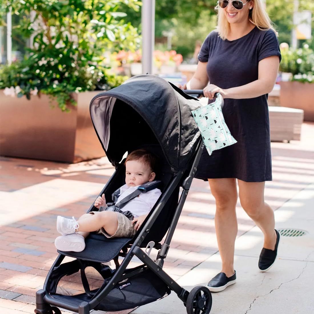 Wetbag Pannolini Riutilizzabile 2 Pezzi Borsa Pannolini Lavabili con Zip Impermeabile