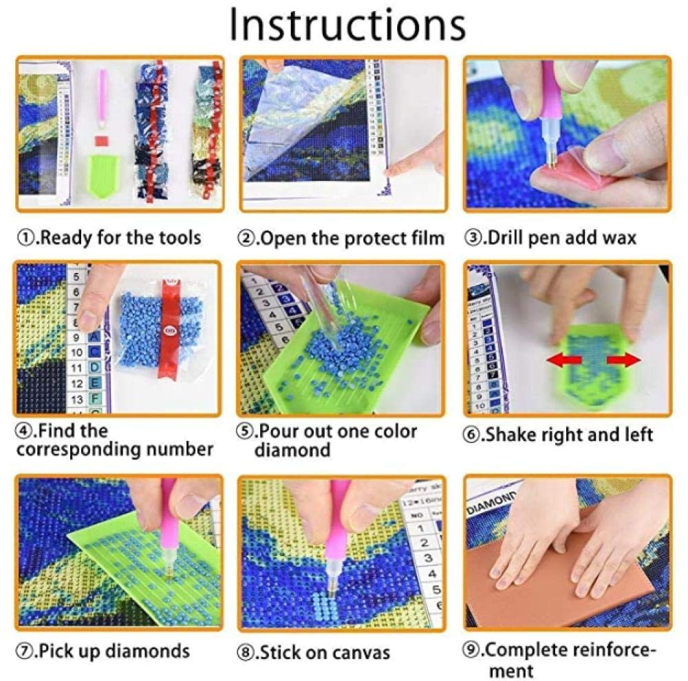 Kit per pittura a mosaico 5D per adulti, kit fai da te per decorare la casa, motivo: donna e ali, 40 x 50 cm