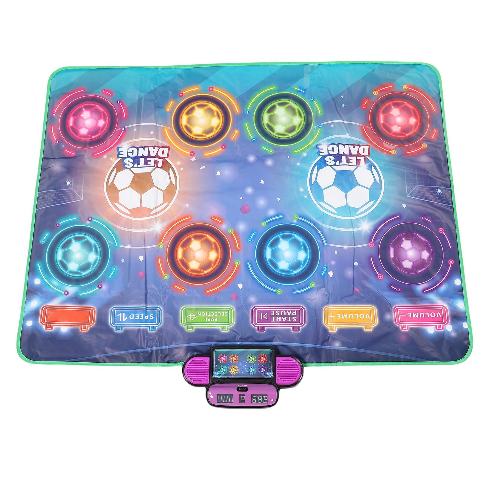 Alfombra de Baile Interactiva de Doble Jugador para Niños, Niveles Desafiantes, Ejercicio Físico, 41,5 X 31,5 Pulgadas