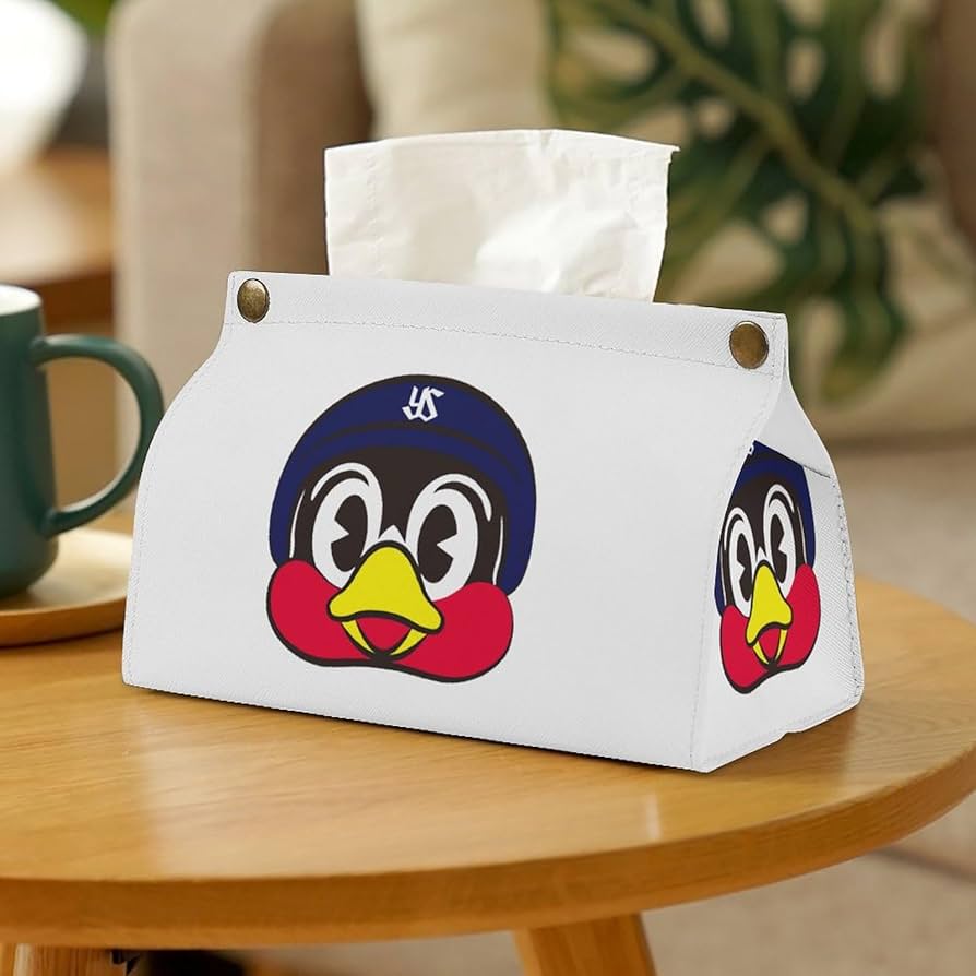 つば九郎 ティッシュケース 約15cm Amazon｜ティッシュケース おしゃれ PUレザー 東京ヤクルト