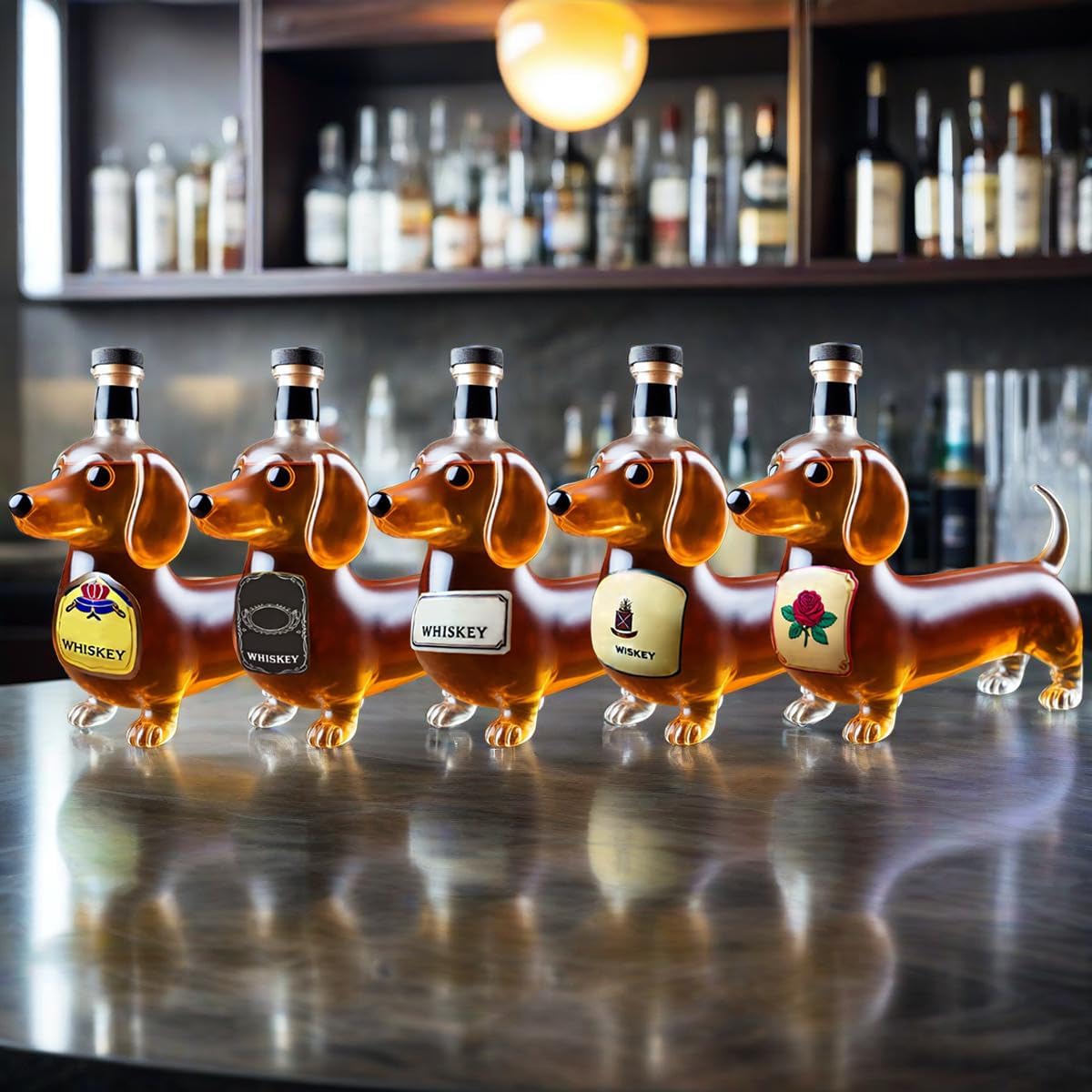 Bouteille De Whisky En Forme De Teckel - Décorative Et Amusante, Pour Collectionneurs Et Amateurs De Whisky