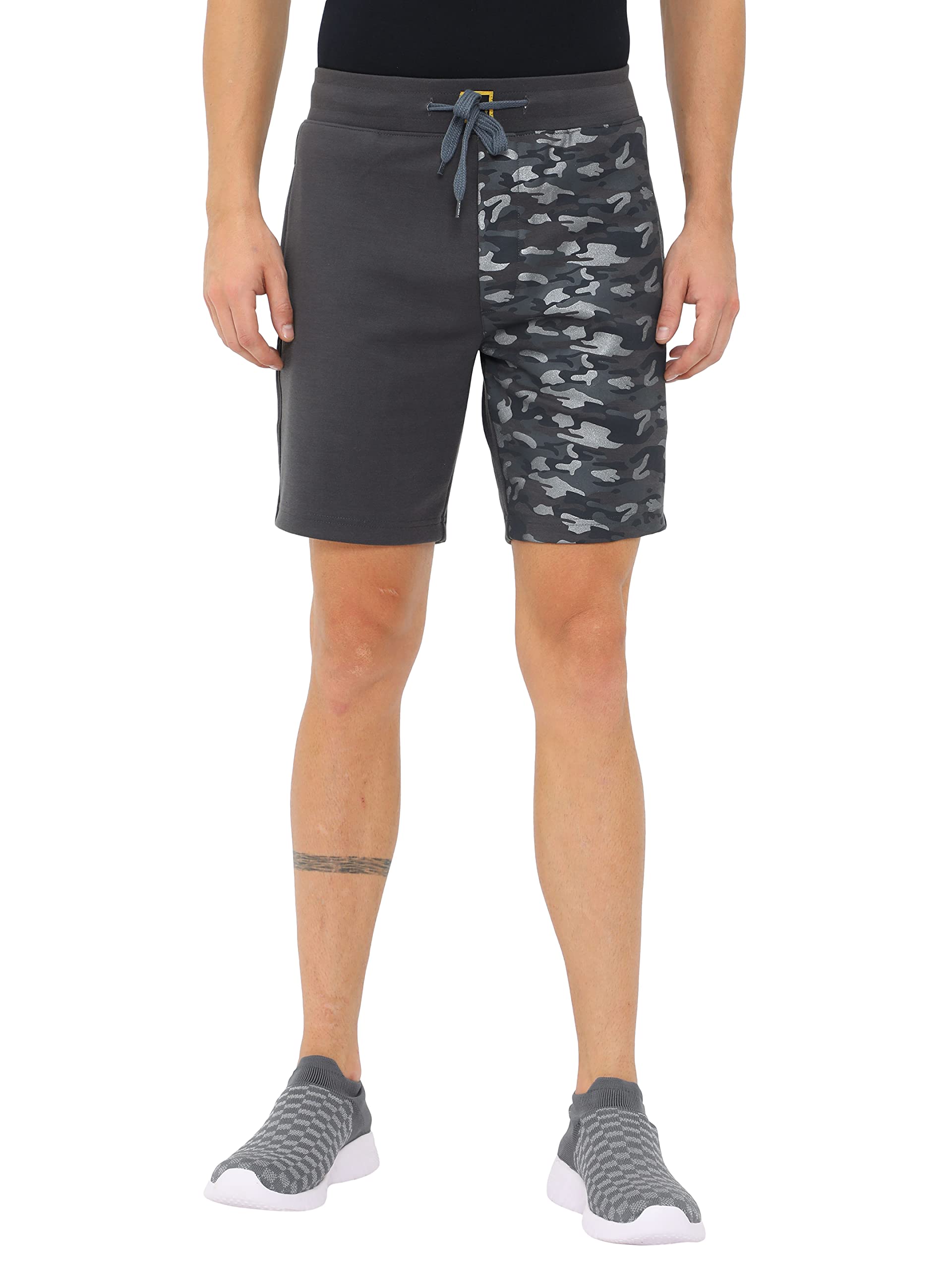 fabseasons Casual Premium Fashion Camouflage Printed Lycra Shorts for Mens with Drawstring & Pockets, Ideal for Indoors, Lounge and Sports Wear-picture-15