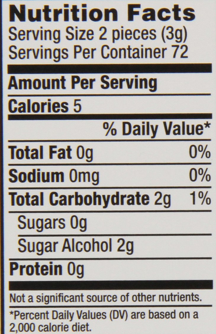 ECLIPSE Peppermint Sugar-Free Chewing Gum - 16 Packs, 18-Count Each Gum Packs