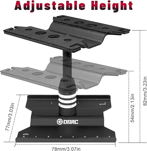 Miniatura 7 de ESILUN Soporte de trabajo RC Estación de trabajo para reparación de automóvil a control remoto para SCX24 TRX4M FCX24 escala 116 118 124 RC Truck