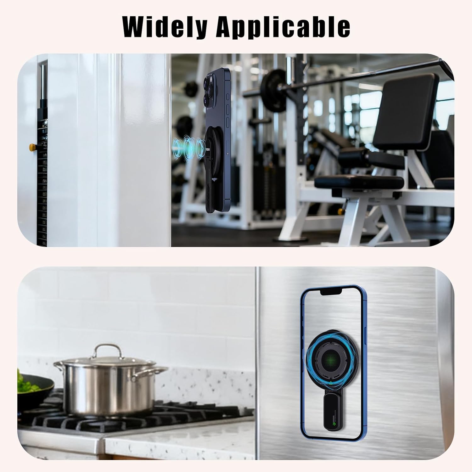 3-in-1 Magnetic Phone Grip Stand with 360° Roration Angle Adjustment, Silicone Finger Ring & Fidget Toy Design, Gym Dual-Sided Magnetic Phone Kickstand for All Phones - Image 5