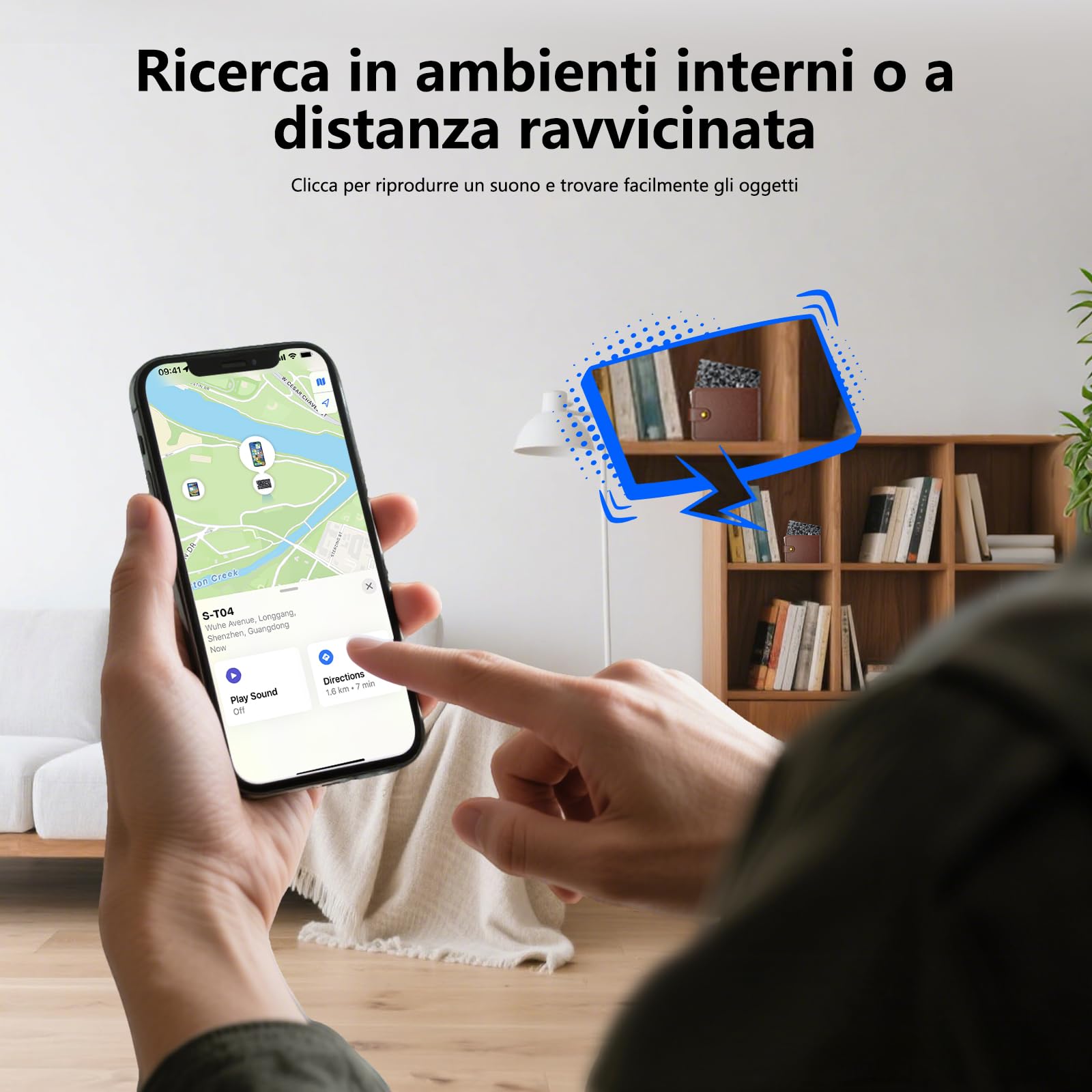 Smart Finder Tag Carta Tracker Ultra Sottile Portafoglio Impermeabile IP67 iOS Find Hub Localizzazione
