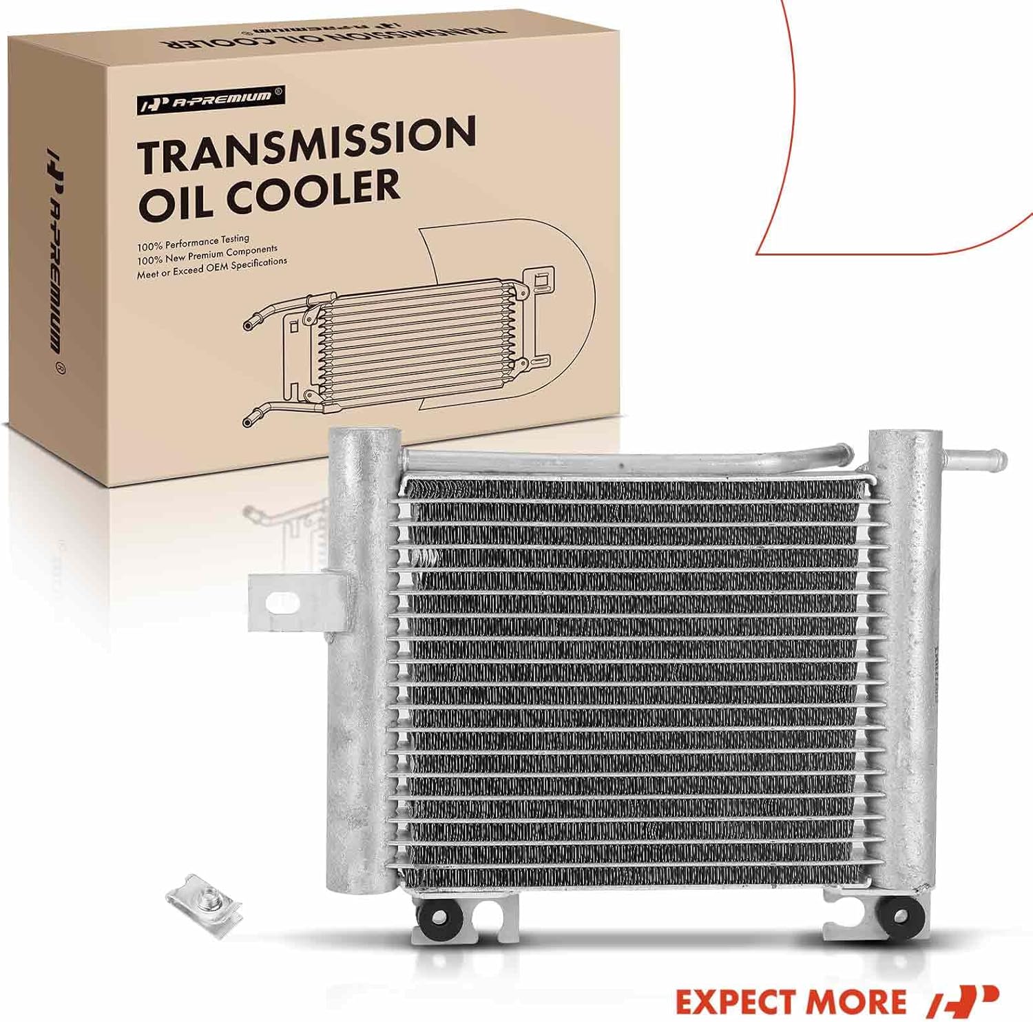 A-Premium Transmission Oil Cooler Compatible with Toyota Tundra 2004-2006, Sequoia 2001-2007, 4.0L 4.7L Replace# 3291034010, 3291034020