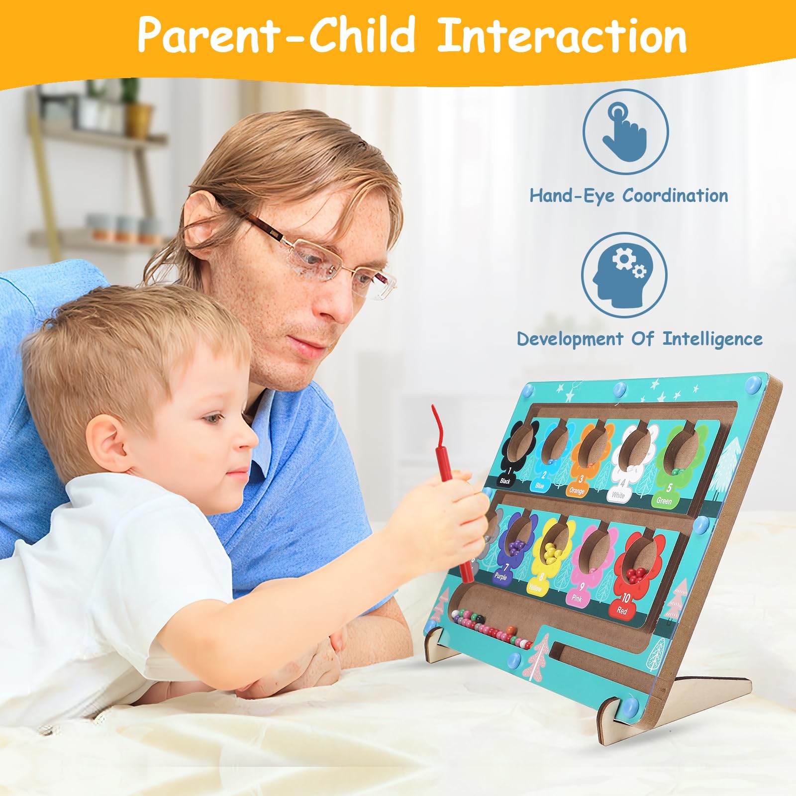 Dinosaures Jeux Labyrinthe Magnetique Enfant,2 En 1 Double Face Vol Chess Labyrinthe Magnétique