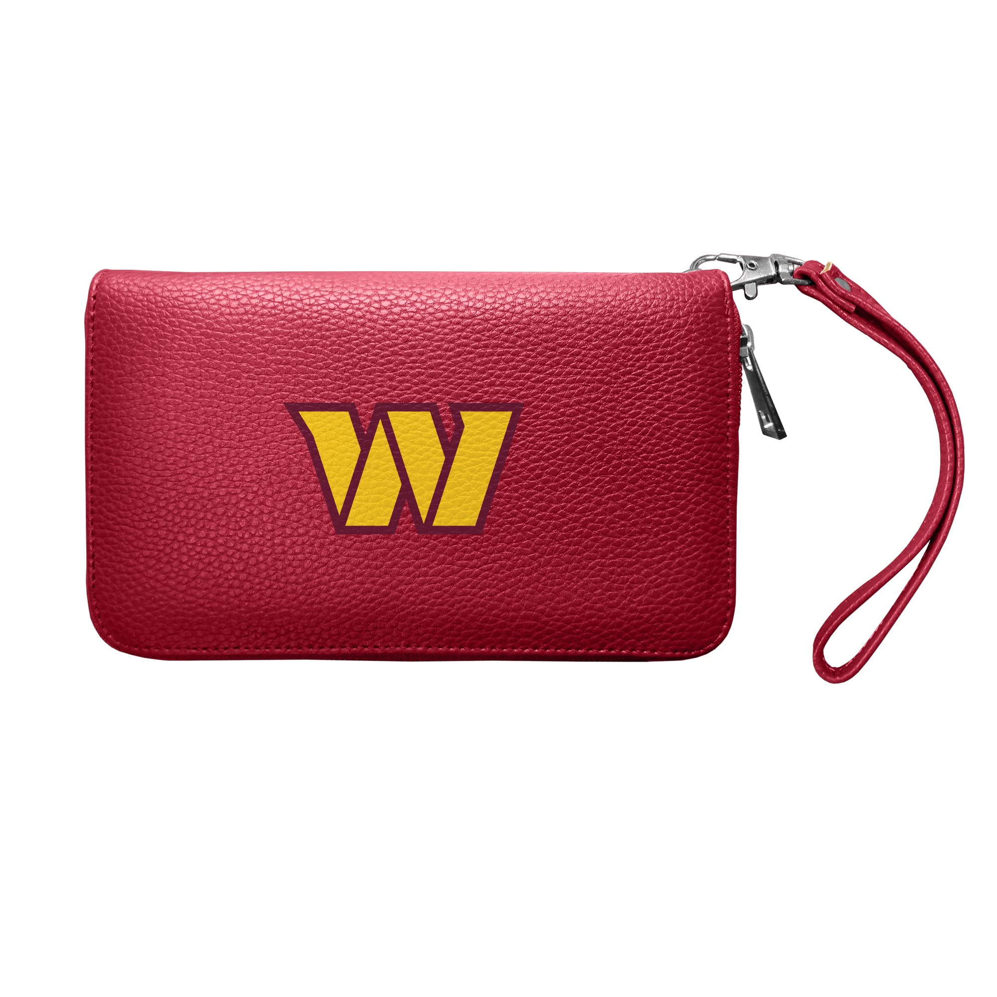 Littlearth Womens NFL Washington Commanders Zip Organizer Wallet, Team Color, 4” x 7.5" x 1”, Team Color, 4” x 7.5" x 1”, Zip Organizer Wallet