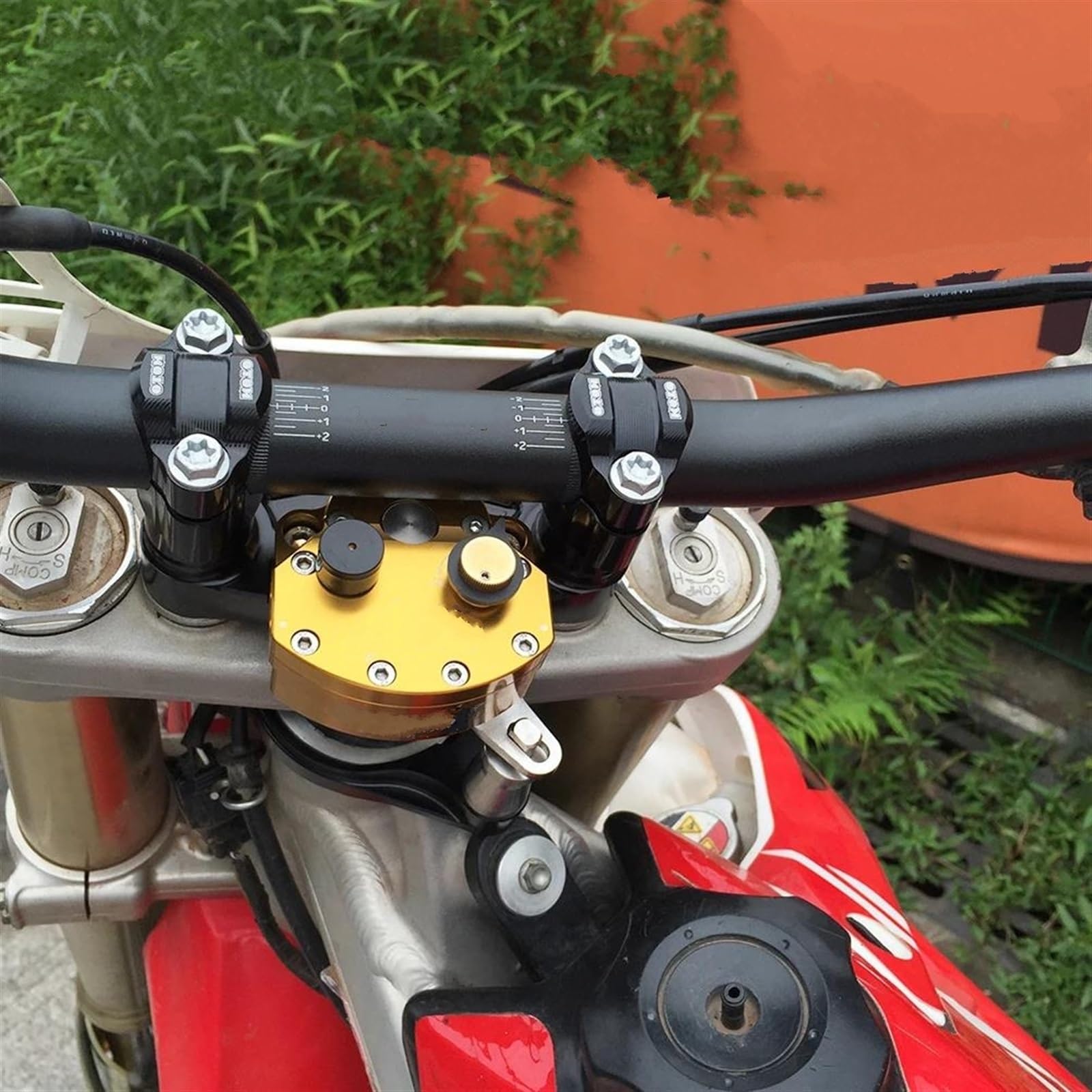 二輪車用アルミダンパー ステアリング安定ダンパーブラケットマウント