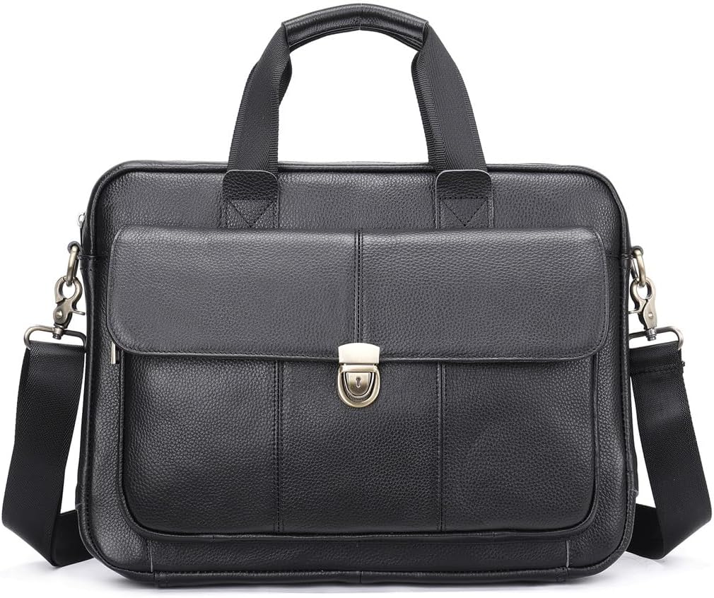 Vintage Tote Large Capacity Business Laptop Bag Portable Briefcase