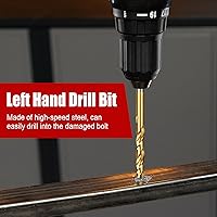 Vista 3 de 15Pcs Screw Extractor Set, Easy Out Extractor Set, Left Hand Drill Bit Hex Head Extractor, Cobalt HSS Steel Kit for Stripped Screws and Broken Bolts