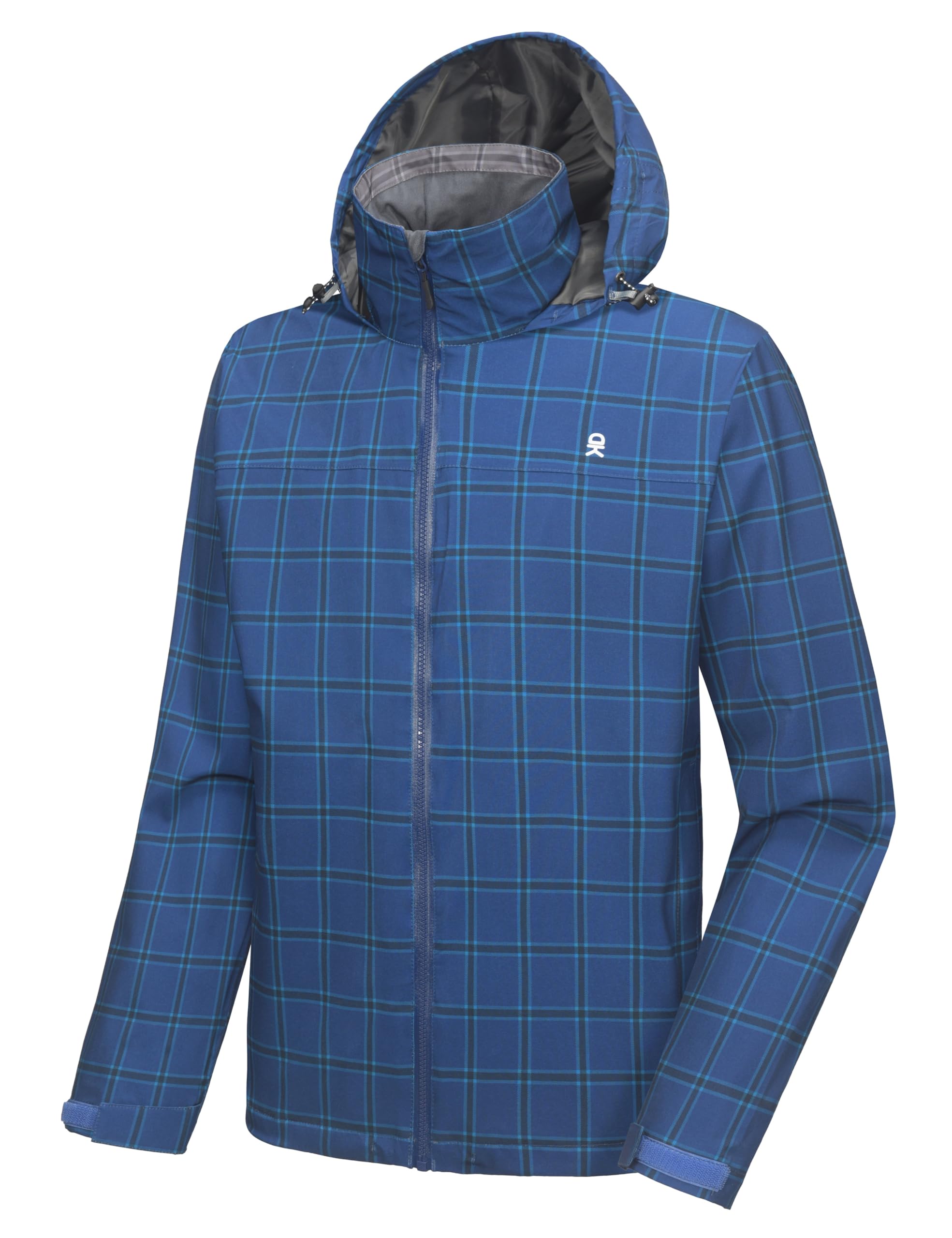 Little Donkey Andy Mens Waterproof Rain Jacket Lightweight Windbreaker Hooded Jacket Packable Raincoat for Outdoor Hiking