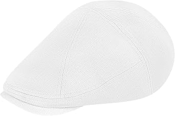 Newsboy Cap for Men Cotton Blend Adjustable Flat Gatsby Ivy Irish Cabbie Beret Hat for Driving Golf Summer