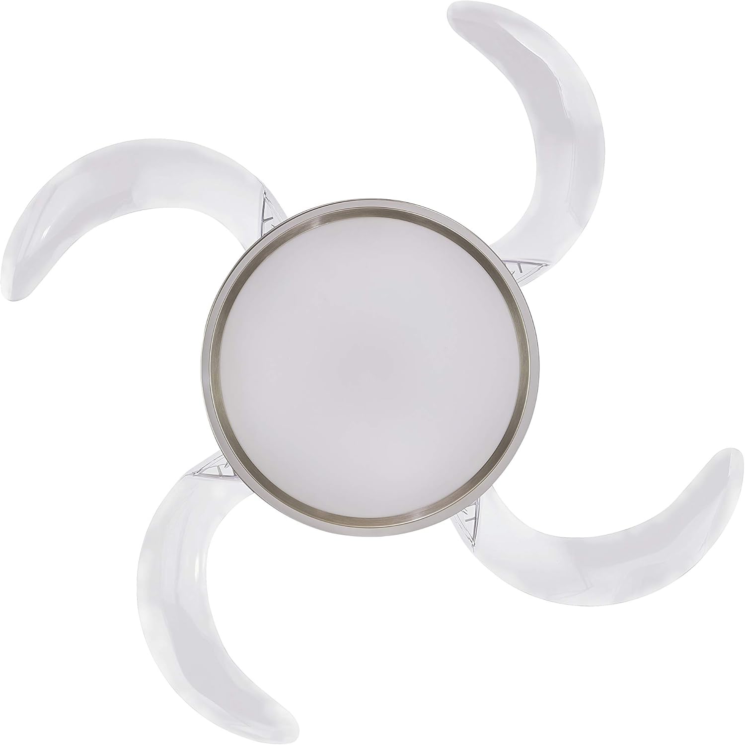 Fanaway 21103601 Evo1 Retractable 4 Blade Indoor Ceiling Fan with Dimmable LED Light Kit and Remote Control, 48 Inch, Brushed Chrome