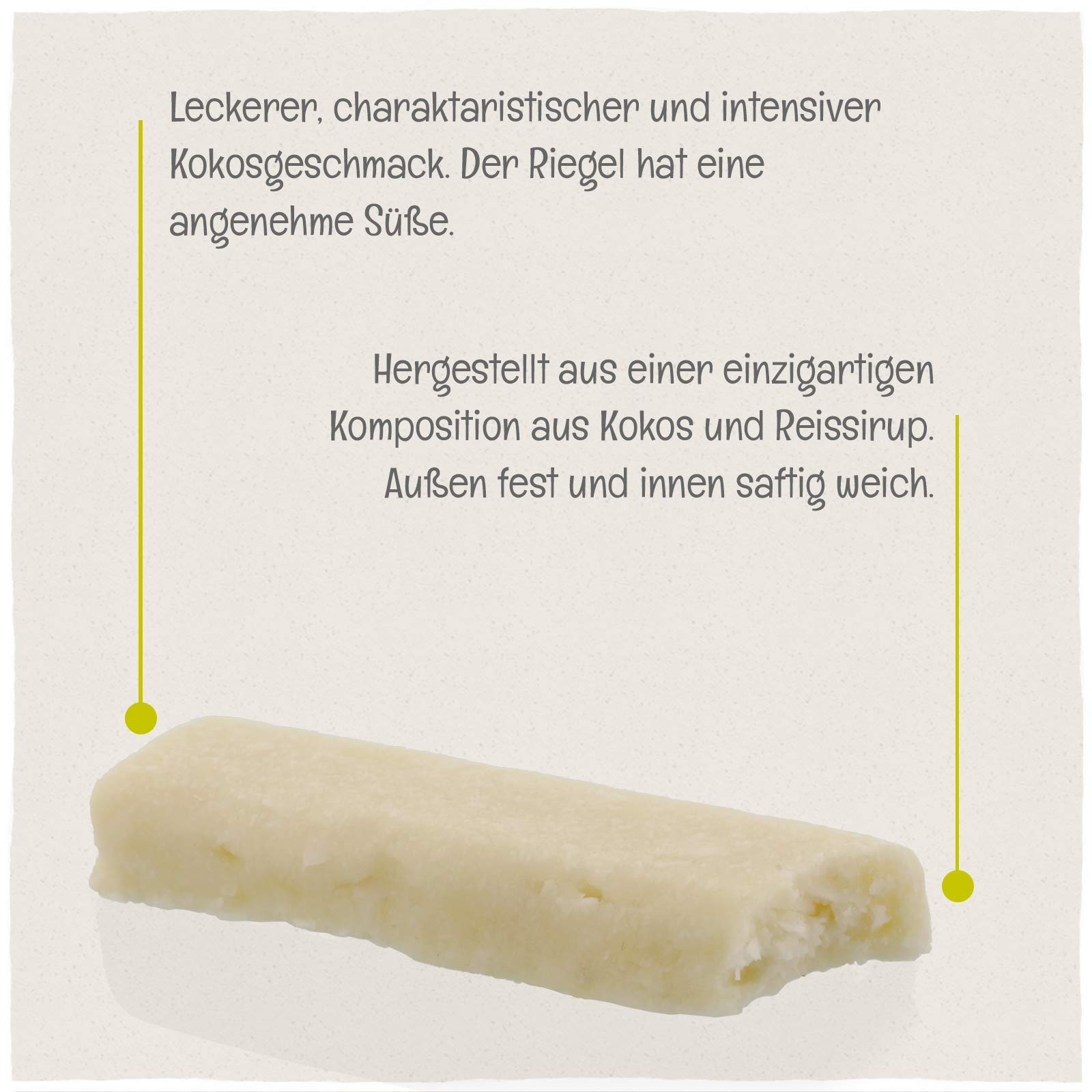 KULAU Organic Coconut Bar PURE 24 x 40 g batonik z orzecha kokosowego i syropu ryżowego, bio, wegański, bezglutenowy