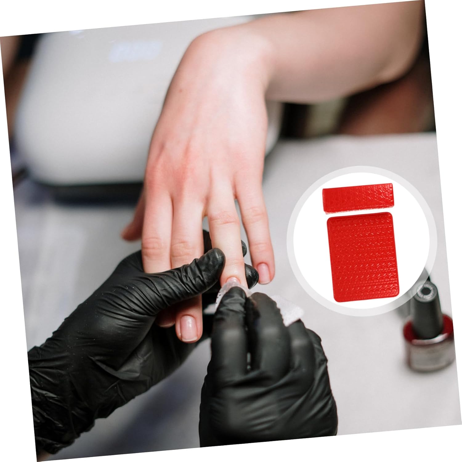 2pcs Nail Art Hand Rest Cushion Comfortable PU Leather Manicure Wrist Pillow for Nail Salon Use Portable Manicure Pillow Protecting Workbench Gift for Enthusiasts and Stylish