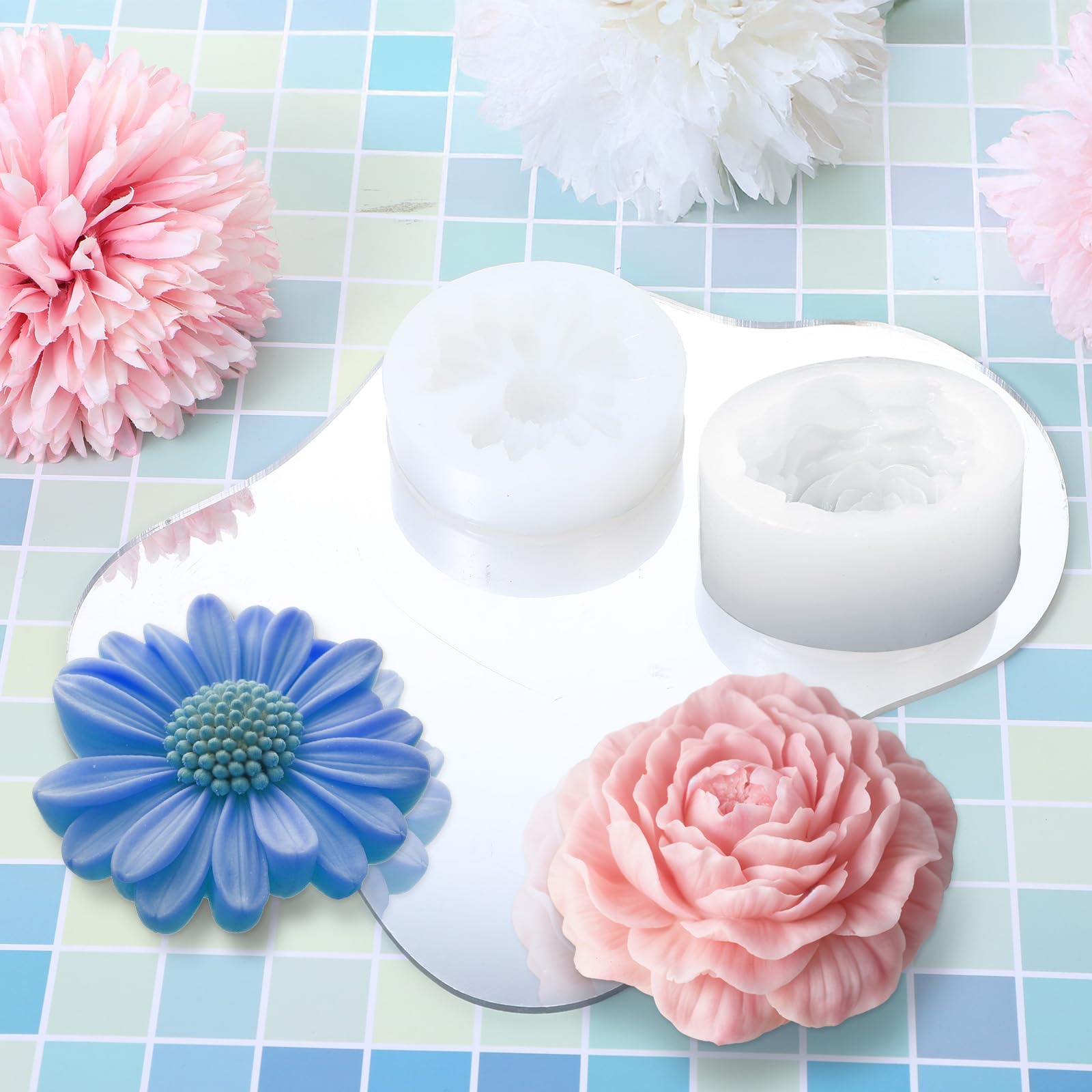 Stampi In Silicone Per Pasqua – Set Da 7 Forme 3D (coniglietti, Case, Angeli) Per Dolci, Candele E Decorazioni Fai Da Te - 2