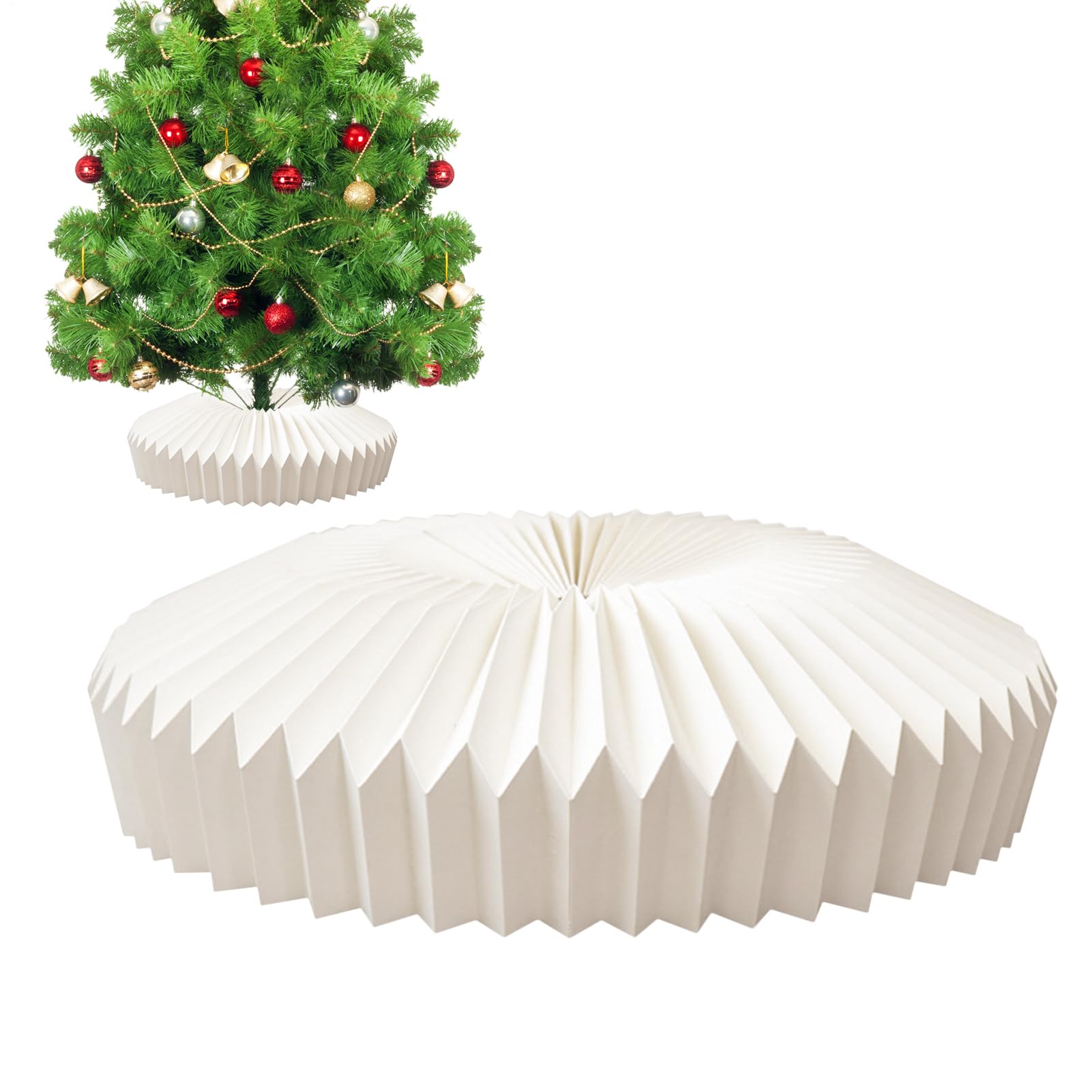 Decorazione natalizia con colletto per albero di Natale pieghevole