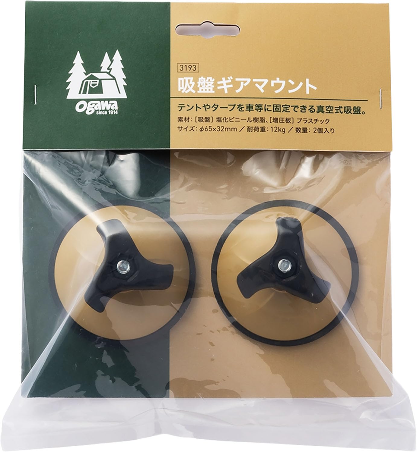 Amazon | ogawa(オガワ) アウトドア 吸盤フック 吸盤ギアマウント
