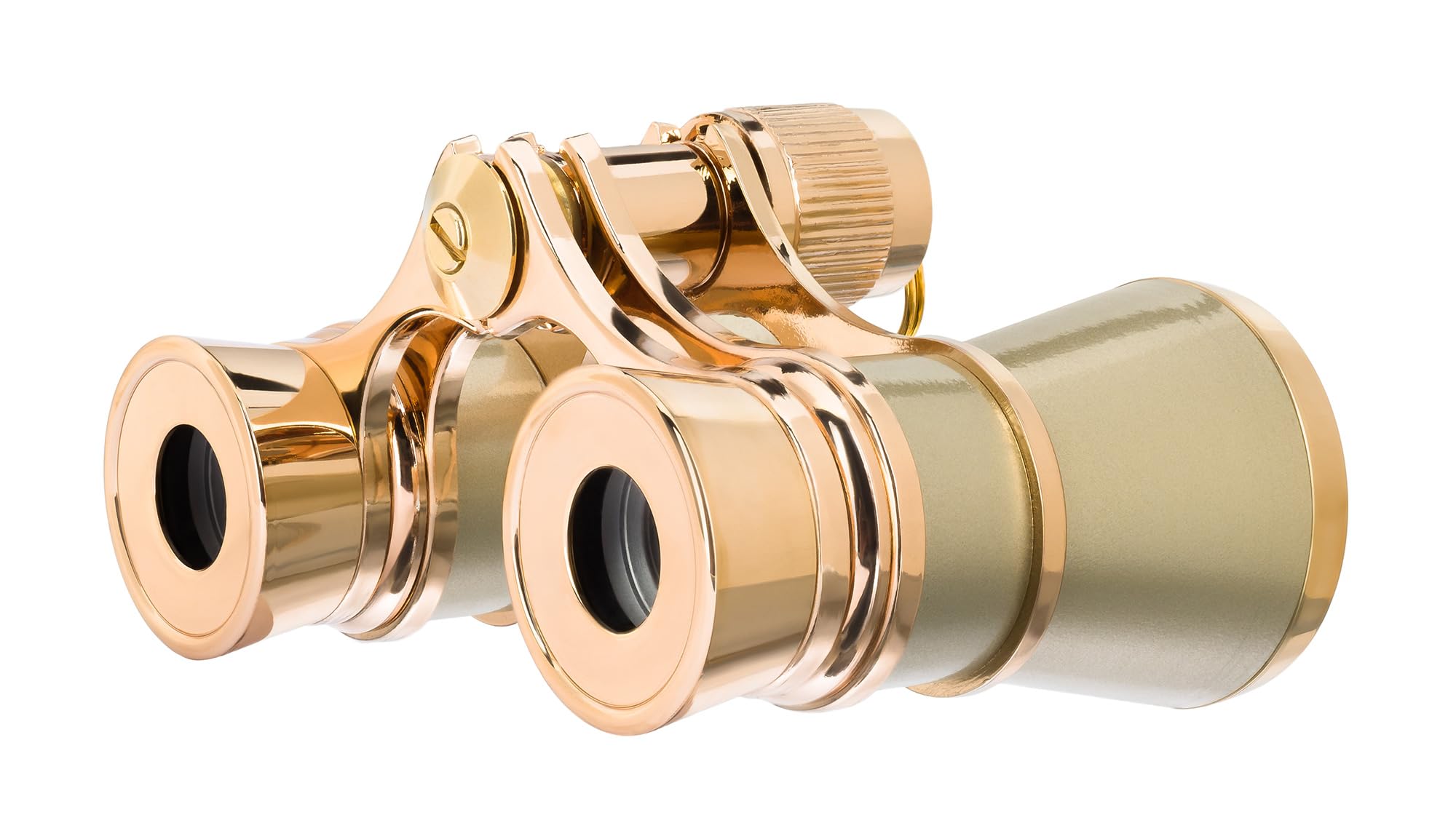 Levenhuk Broadway 325B 3x25 Gafas de Ópera – Prismáticos de Teatro y Conciertos, Clásicos, Compactos y Ligeras para Mujer, con Elegante Cadena de Metal, Color Oro
