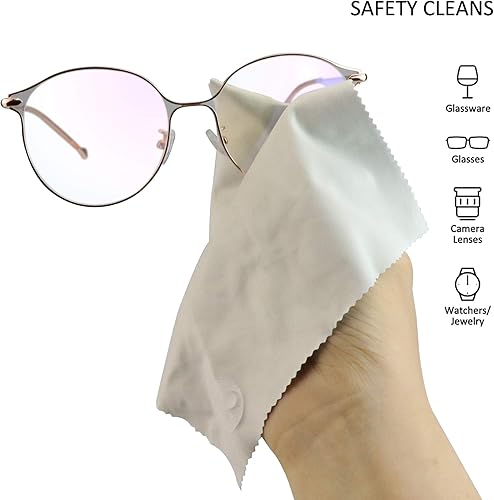 Miniatura 3 de Paño de limpieza de lentes de microfibra, toallitas de lentes para todas las pantallas de dispositivos electrónicos (3 piezas de paño de limpieza de