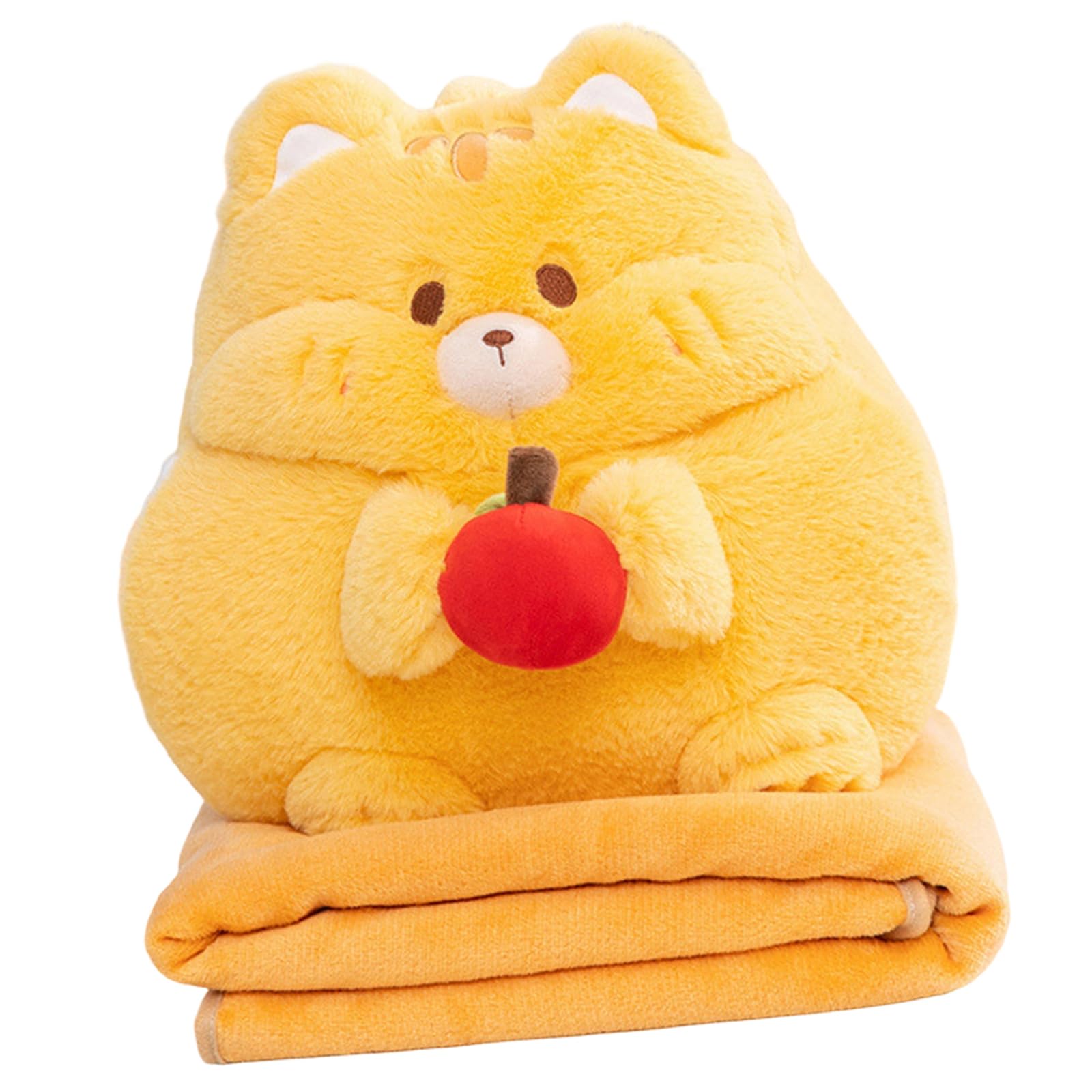 Tsophreniq Adorable Animal Print Pillow Blanket 2 in 1 Soft Cotton Filled for Sofa Bed Car Decorations Travel Blanket Sleep Pillow