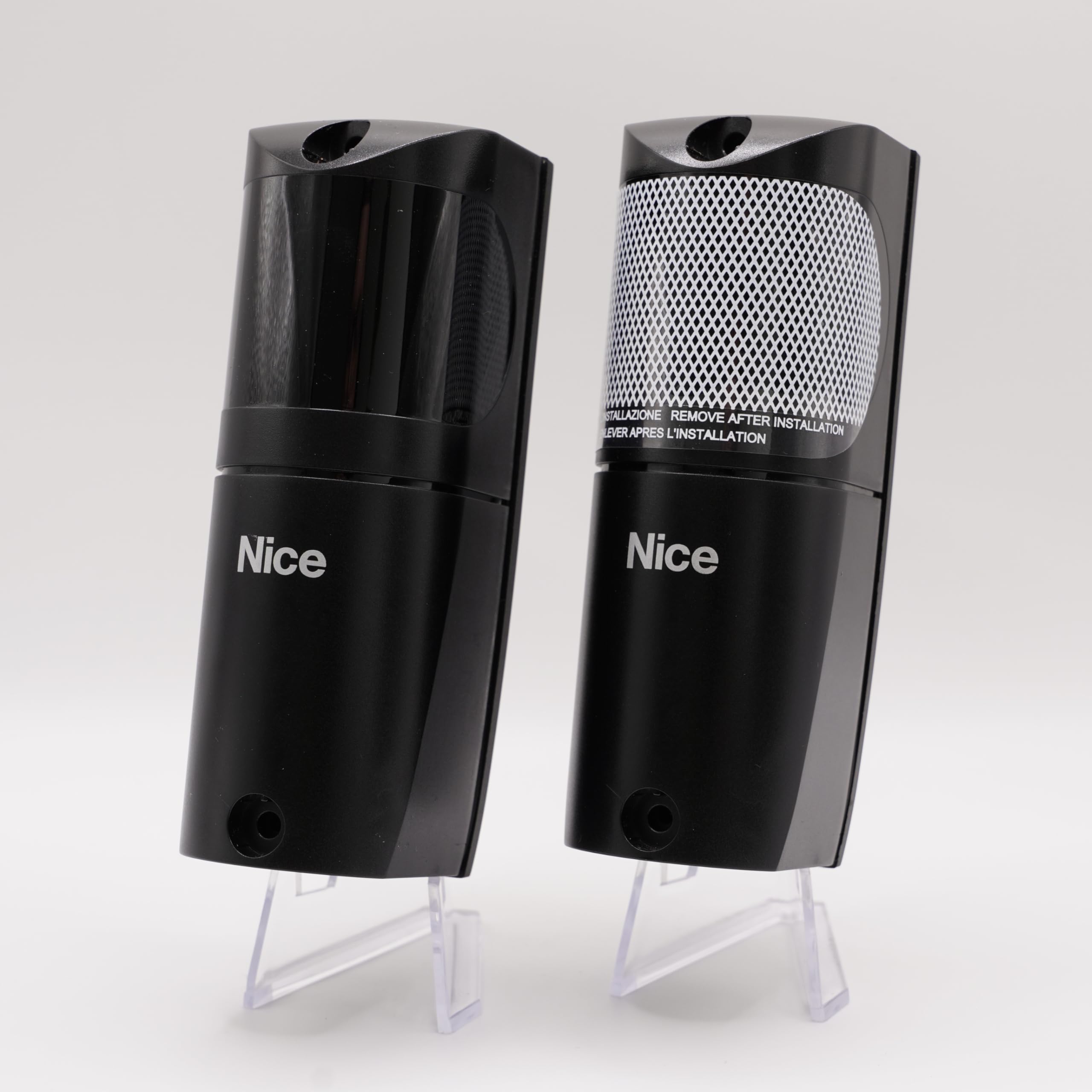 NICE F210 - Coppia di fotocellule universali (contatto a secco) - Sicurezza cancello e porta del garage - 12/24 V - orientabili 210° - IP44 + 1 Goodies DOMOBIP (F210)