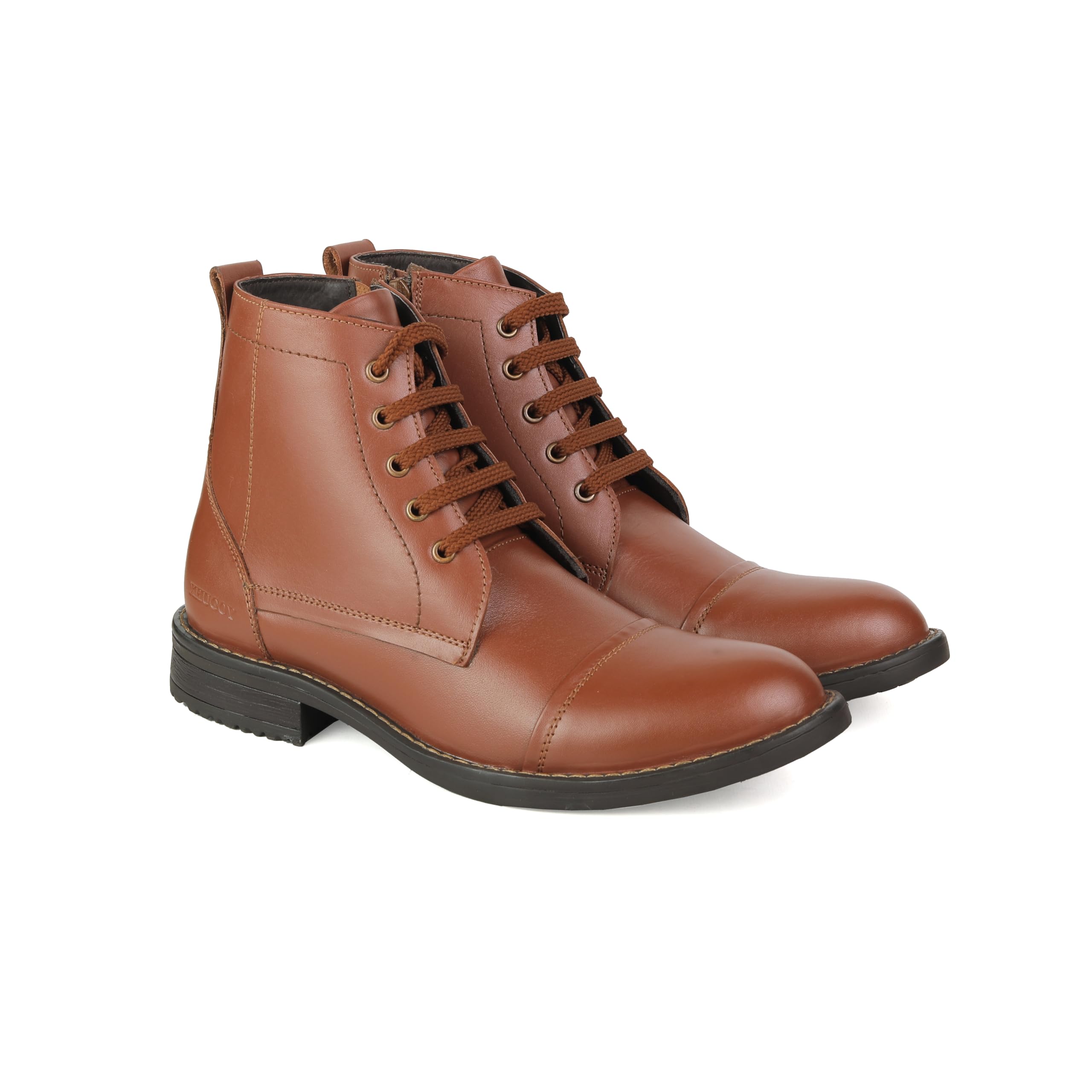 xhugoy ELEGANT GENUINE QUALITY LEATHER HIGH-TOP ANKLE POLICE WARDI BOOT FOR MEN SIZE 5-14-picture-13
