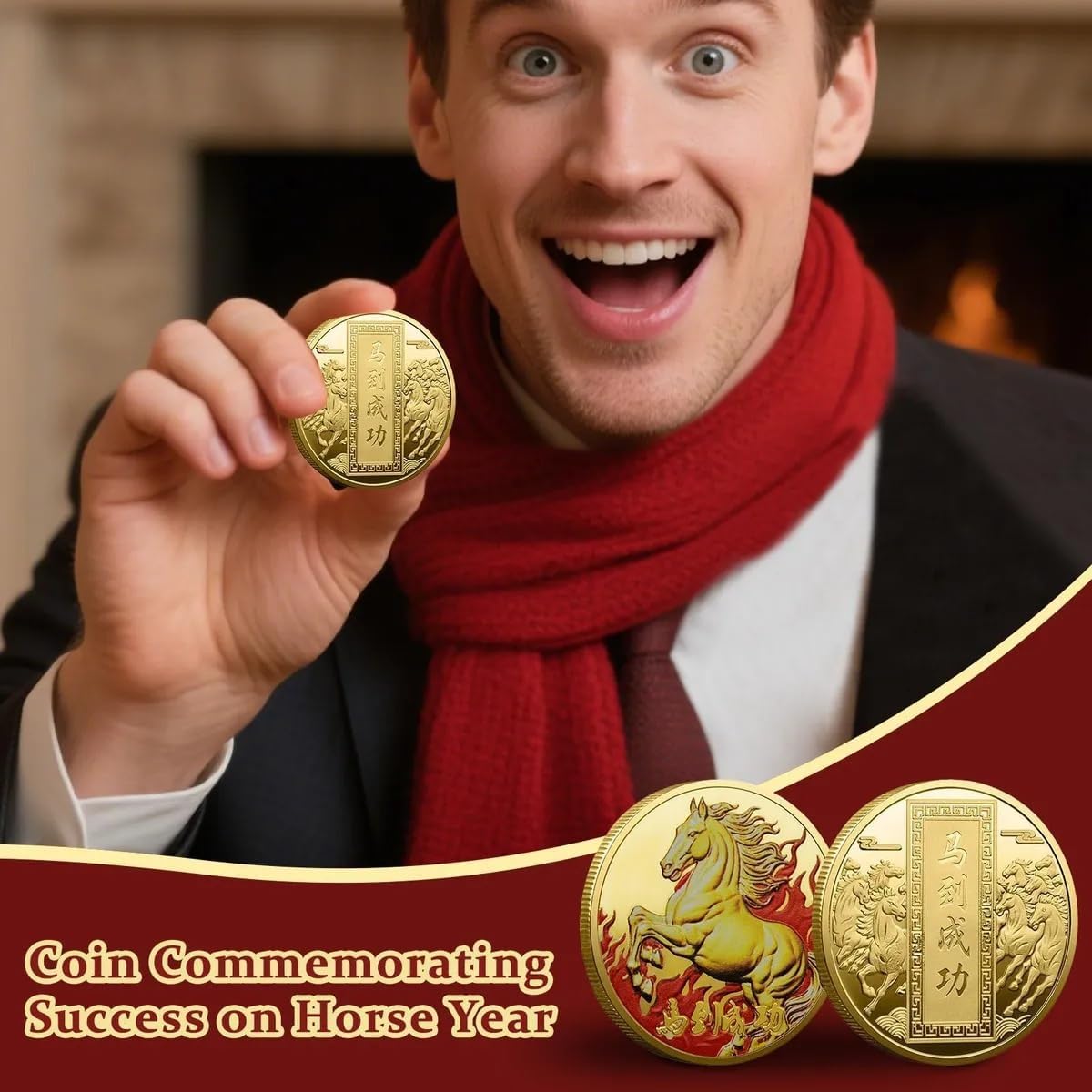 2026 Year of The Horse Commemorative Coin (Fire)