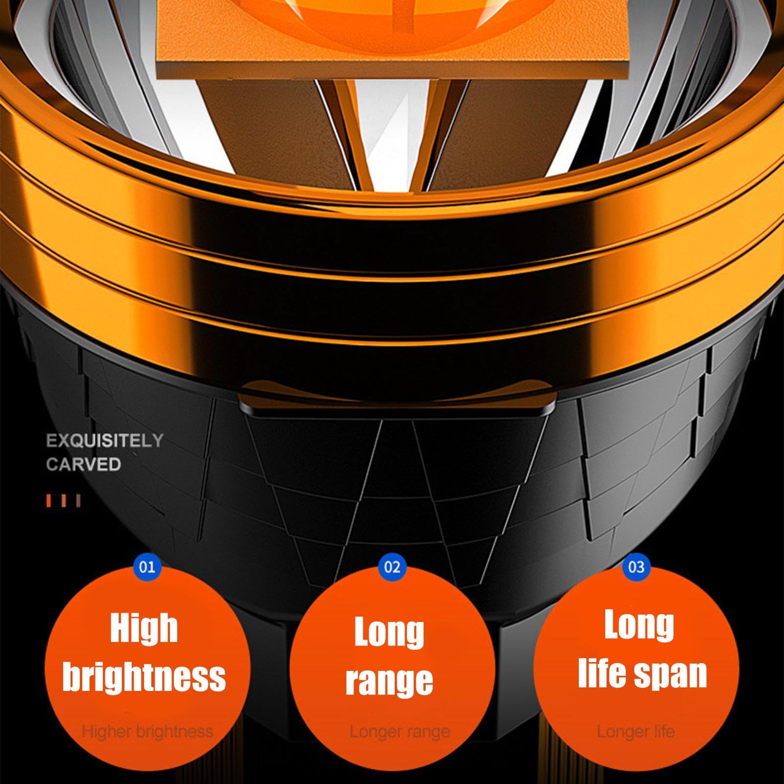 Lampe Torche Puissante Rechargeable Portable Lumineux Étanche Lampe Torche