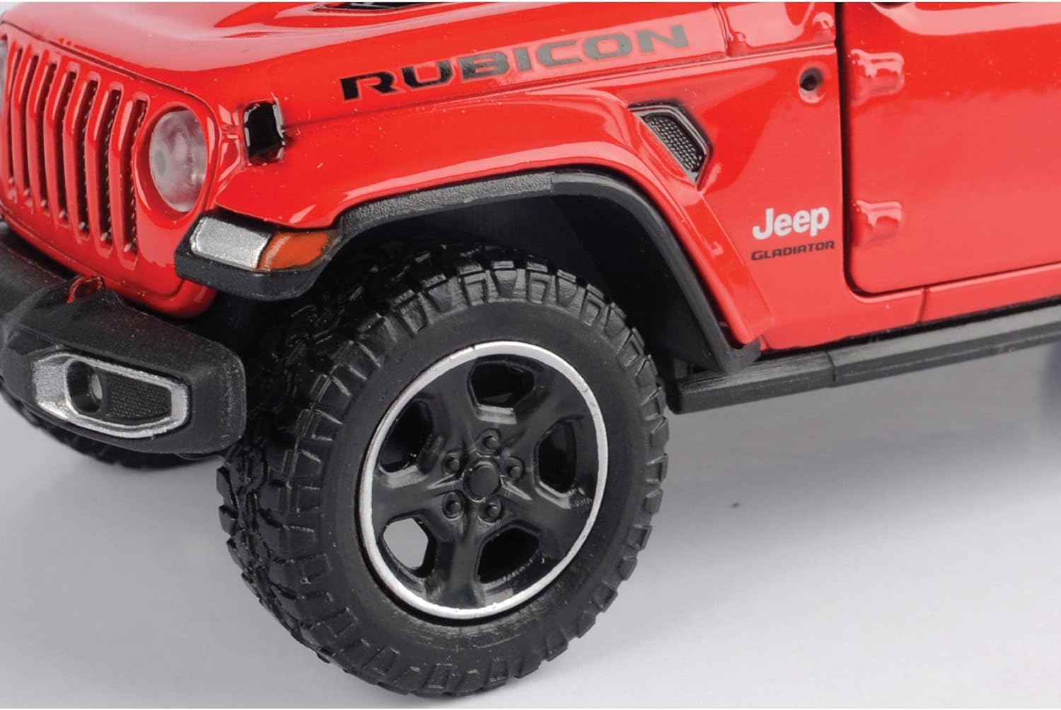 Motormax Toy 2021 Gladiator Rubicon (Open Top) Pickup Truck Red 124-127 Diecast Model Car by Motormax 79370