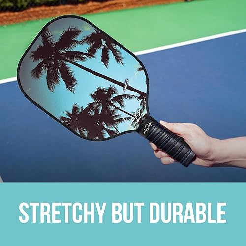 Miniatura 9 de Palms-O-Aces Banda de agarre de paleta de pickleball  asegura la cinta de agarre  Se adapta a todos los mangos de paleta  Bandas de silicona para