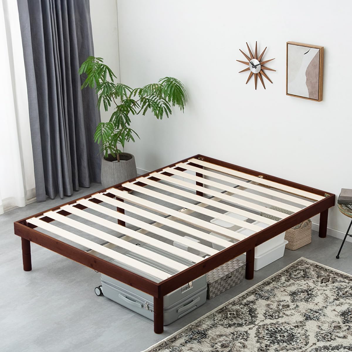 Amazon.com: TANSU NO GEN Natural Wood Adjustable height Platform