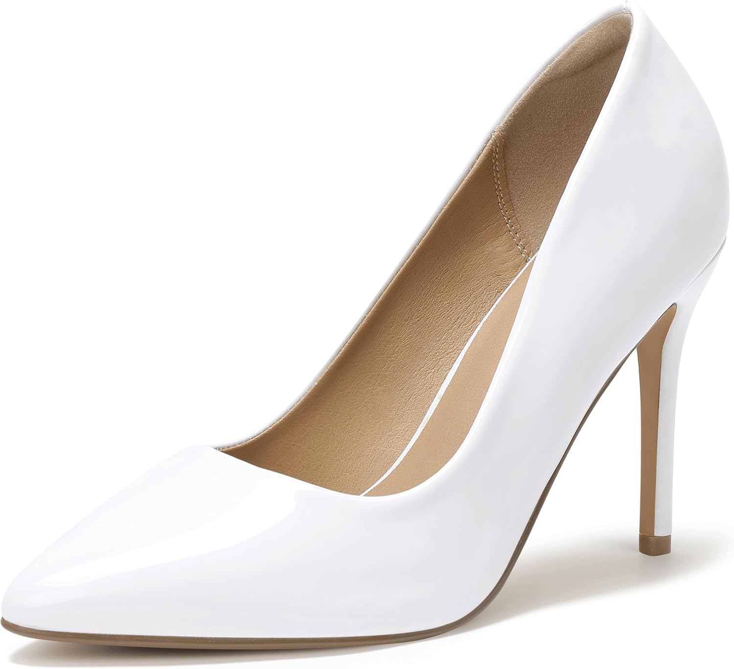 IDIFU Women's IN4 Classic Pointed Toe High Heels Pumps Wedding Dress Office Shoes