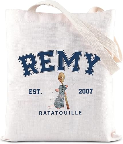 FOTAP Remy Cotización Cosméticos Bolsa Rata Fans Regalo Remy Est. 2007 Cremallera Bolsa Maquillaje Bolsa Ratón Chef Maquillaje Bolsa, Blanco, Bolso